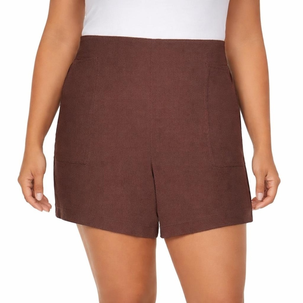 Wildfox Women's XL Casual Shorts Brown Rayon H0696